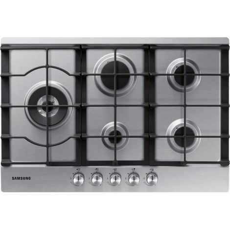 Samsung NA75J3030AS Piano cottura a gas 75cm 5 bruciatori, Inox. Colore del prodotto: Acciaio inox, Posizionamento dell'apparecchio: Da incasso, Tipo di piano cottura:... - NA75J3030AS/ET - SAMNA75J30 (1/5)