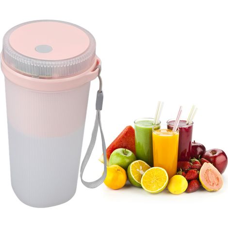 Extracteur de jus portable 300 ml, 6 lames, mini extracteur de jus, rechargeable par USB (1/5)