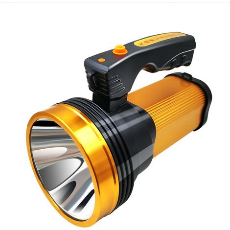 Patrouille usb rechargeable portable lumière led projecteur extérieur étanche à la pluie haute puissance lithium-ion lampe de poche (1/4)