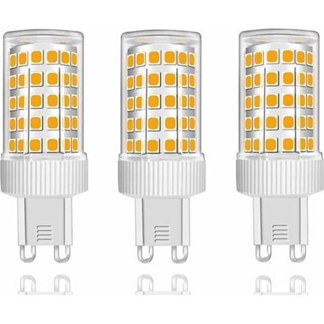 Pack of 3 G9 10W LED Bulbs, Equivalent to 150W Halogen, 86 LEDs, 1000Lm, 360° Beam Angle, Ultra Bright, AC220-240V, Non-Dimmable, Warm White 3000K [Energy Class B] (1/5)