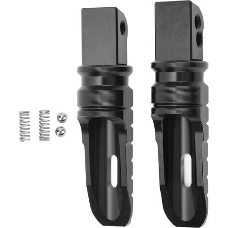 Paar Motorrad-Fußrasten hinten, CNC-gefräst, Ersatzteil aus T6063-Aluminiumlegierung für Benelli Tornado 252R 2021–2022, schwarz (1/5)