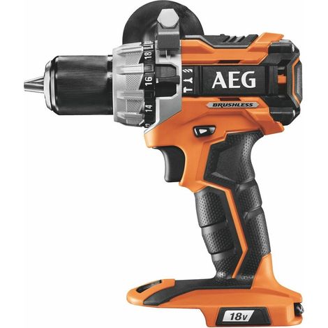 AEG – Visseuse perceuse percussion 18V Brushless – Moteur induction sans charbon – Couple max 65Nm – Mandrin 13mm – Pour béton armé