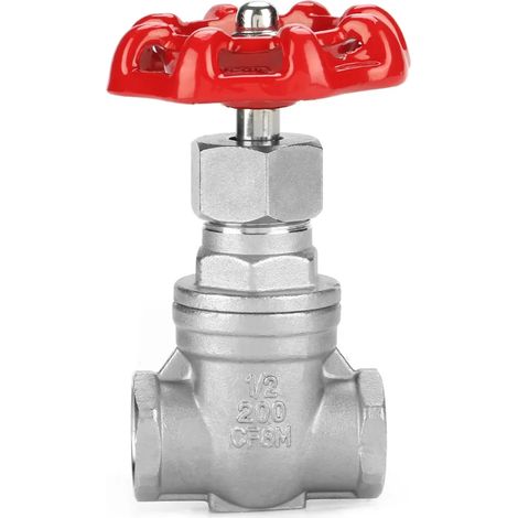 Vanne à guillotine en acier inoxydable DN15, vanne rotative BSPP G1/2 pour eau, huile et gaz (1/5)