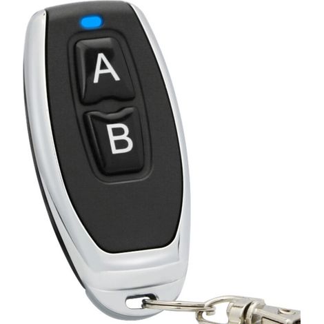 Commutateur de télécommande sans fil RF 433Mhz avec 2 télécommandes pour porte de garage/volet roulant/lumière/pompe
