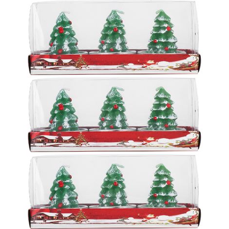 3 Ensembles de Bougies Miniatures pour Sapin de Noël, Décoration de Table Romantique aux Chandelles (1/5)