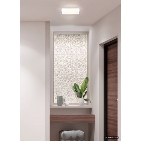 LED Deckenlampe Deckenleuchte CCT-Schaltung Büroleuchte Weiß Metall L 28,5 cm (1/5)