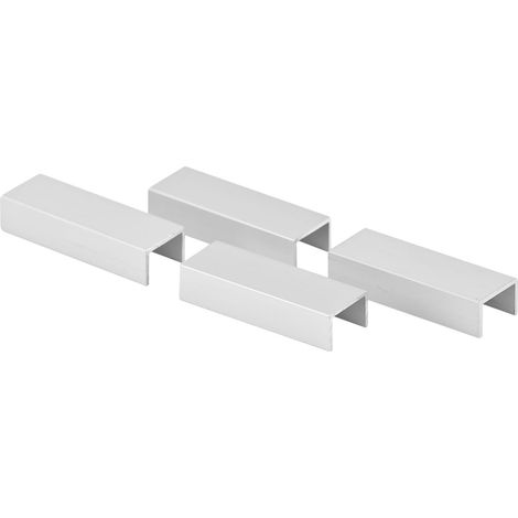 Move Besteckeinsatz Schubkasten Organizer Alu-Clip 14x9x40mm, Aluminium (1/3)