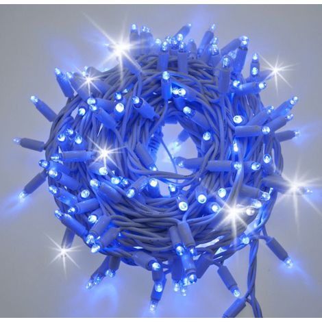 Guirlande lumineuse flash 10M 200 LED bleue et blanche raccordable professionnelle 230V IP67 Lotti (1/5)