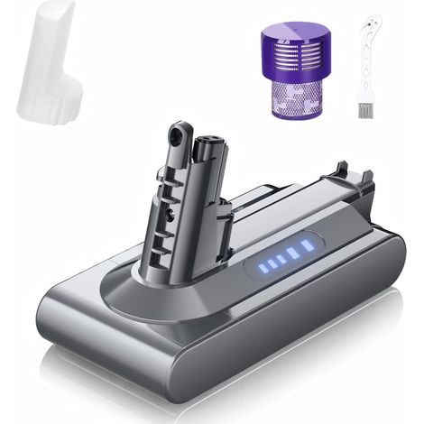 Améliorée Batterie pour V10 SV12 Batterie Aspirateur sans Fil  Compatible avec V10 Cyclone Animal Absolute Fluffy Motorhead Total Clean 206340 969352-02 Aspirateur (1/5)