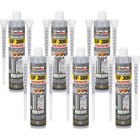 IsolBau Ancorante Chimico SF 300 Verbundmörtel 6 x 300 ml 12 x Miscelatore (1/5)