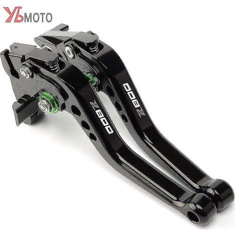 Leviers d'embrayage et de frein réglables CNC verts de haute qualité pour moto Kawasaki Z800 Z800e 2013 2014 2015 2016 (1/5)