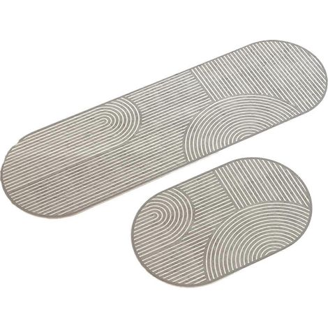 Tapis de cuisine super absorbant et antidérapant en diatomite, F (1/4)