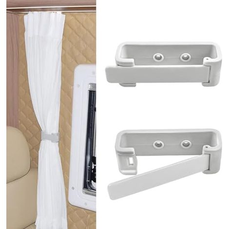 Lot de 4 pinces à rideaux pour camping-car, adaptées aux rideaux latéraux des fenêtres de camping-car, accessoires pour camping-car (1/5)