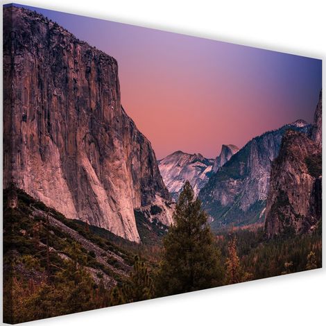 Tableau sur toile Montagnes Forêt Paysage Nature 60x40 (1/5)