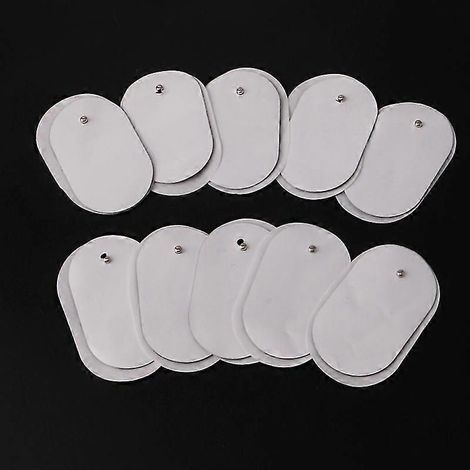 Lot de 10 électrodes de rechange pratiques en gel pour appareil TENS (électrostimulation transcutanée). (1/5)