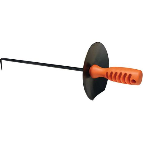 Gancio per trucioli L.500mm-manico Ku.-manico protettivo L.90mm-P.130mm