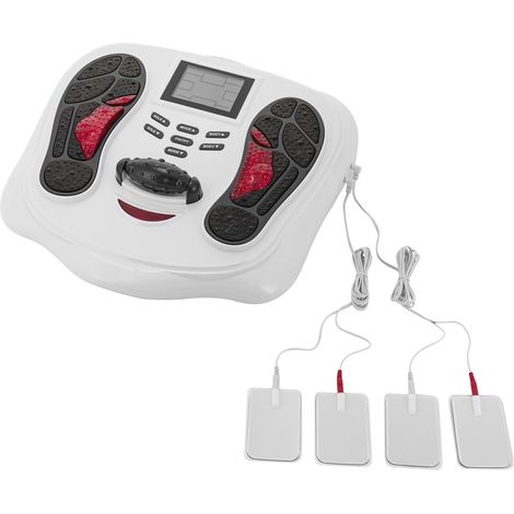 Masseur de pieds électrique 25 techniques simulées 99 niveaux de force de massage Stimulateur de circulation sanguine Masseur de pieds avec télécommande (1/5)