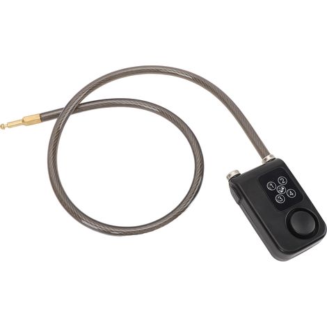 Antivol de moto à code sans clé avec alarme sonore puissante, alerte de batterie faible, résistant à la pluie, pour accessoires de cyclisme, noir (1/5)