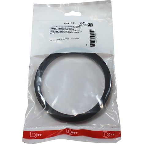 Diff – Joint à lèvre pour WC Ø extérieur 130mm – Étanchéité renforcée – Compatible De Dietrich Chappée (1/3)