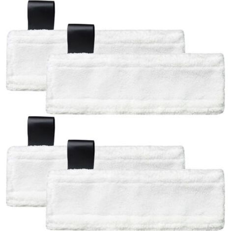 Chiffons microfibres de rechange pour nettoyeurs vapeur Kärcher Easy Fix SC2, SC3, SC4, SC5 (pack de 4)