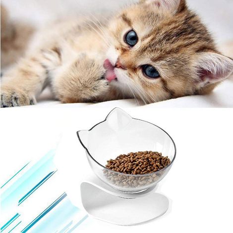 Katzennäpfe, Futternapf, Wassernapf für Katzen, robust, bruchfest, 15° Neigung, Einzelnapf für Katzenfutter (1/5)