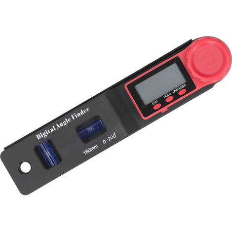 2-in-1 Mini-Digitalwinkelmesser mit blauer Blase, LCD-Digitalanzeige und Nonius für die Holzbearbeitung (1/5)