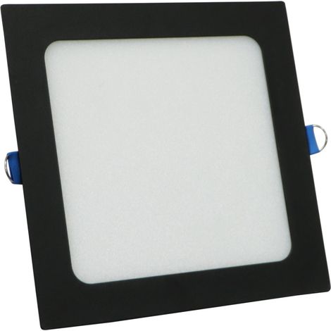 Faretto LED incasso 10W quadrato 17cm nero 4000K Polux (1/5)