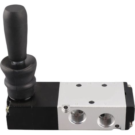 Vanne de commande manuelle pneumatique, 5 ports, 3 positions, levier manuel 0 0,8 MPa (4H230C-08) (1/5)