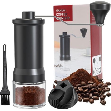 Moulin à Café Manuel, Moulin Manuel Café, Broyeur Cafe Grain, Moulin Café Manuel, Moulins Manuels, Broyeur Conique en Céramique de Haute Précision pour French Press et cafetière à moka