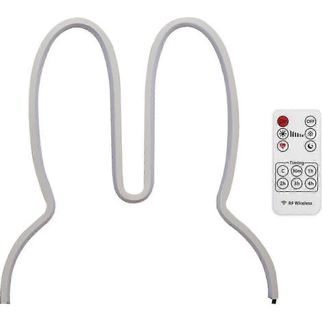 Hasen-Nachtlampe, USB-aufladbar, Nachttischlampe für Kinderzimmer-29x30CM (1/5)