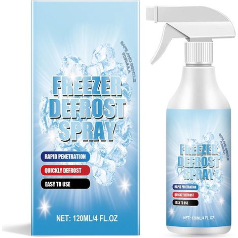 Dégivreur - Spray Dégivrant Pour Congélateur Et Appareils Frigorifiques - Usage Multiple - 120 ml