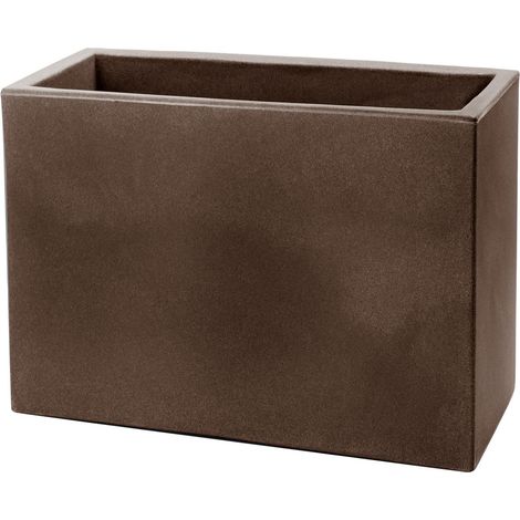 Jardinera rectangular bronzo 100x40 cm h 40 mod. Schio cassa