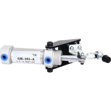 Ensemble de 2 pinces pneumatiques rapides G1/8 HS 10101-A GH101A, mini clamp pneumatique à action rapide pour atelier. (1/5)