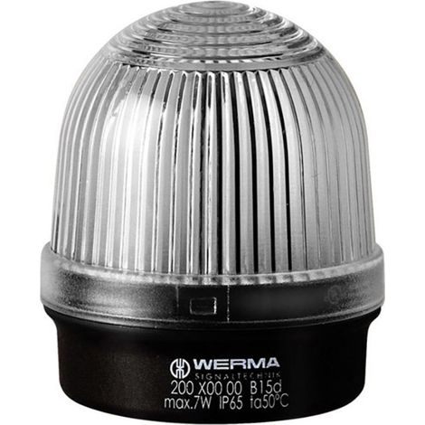 Werma Signaltechnik Signalleuchte 200.400.00 200.400.00 Weiß Dauerlicht 12 V/AC, 12 V/DC, 24 V/AC,