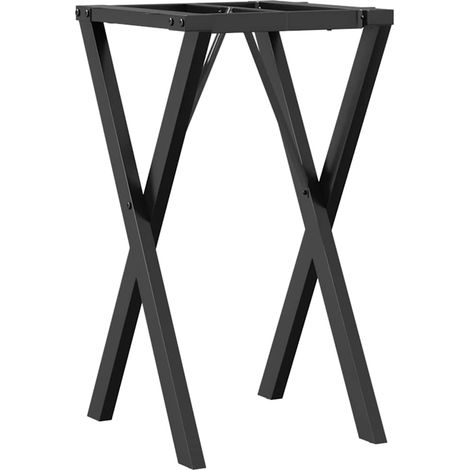 Maison Exclusive - Patas de mesa de comedor estructura X acero 40