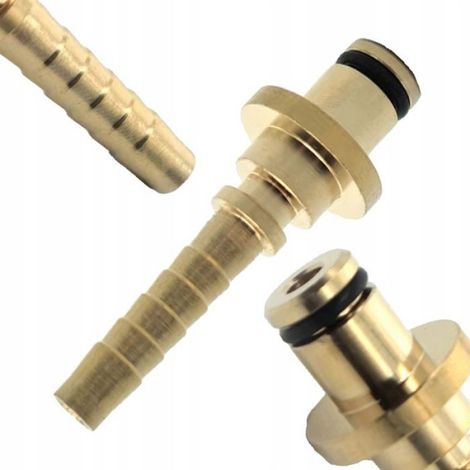 Embout Rapide DN6 - Raccord à Sertir en Acier - Pour Nettoyeur Haute Pression Ancien Modèle K - 1 Pièce (1/4)