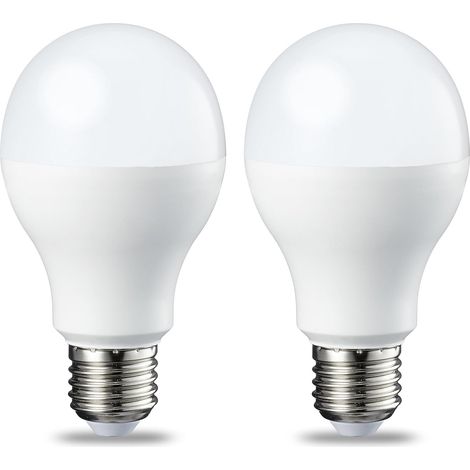 2er-Pack LED-Lampen, Edison-Schraubsockel E27, 13 W (entspricht 100 W), kaltweiß, nicht dimmbar