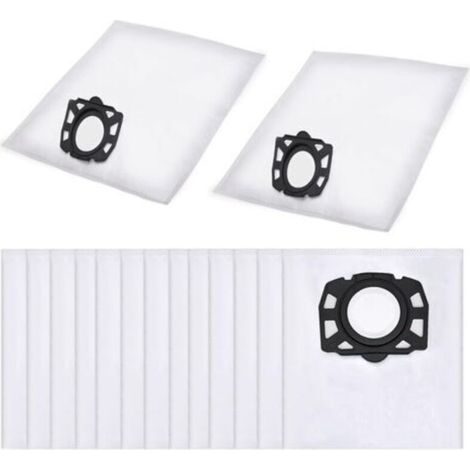 15Pcs Sac Aspirateur, Compatible avec le pour Karcher Sacs Aspirateurs WD2 Plus, Karcher WD 3, WD 3 Battery, KWD 1, KWD 2, KWD 3, MV 3, SE4001, SE4002, Sac Aspirateur Universel (1/4)