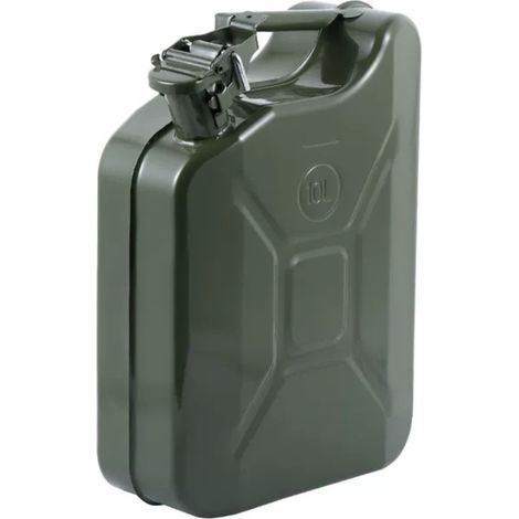 5L/10L Metall-Benzinkanister, US-Standard, dickwandiger tragbarer Tank, Notfallkanister für Autos, LKWs, Benzin. (1/5)