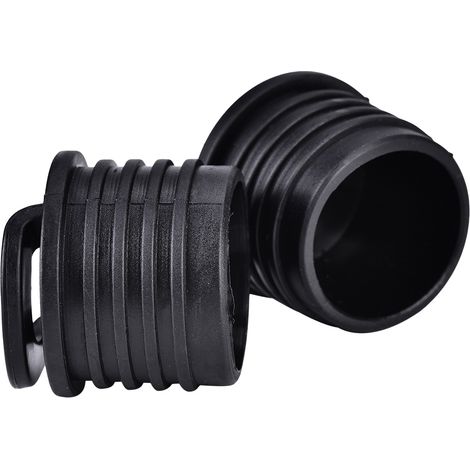 4 Bouchons d'Évacuation d'Eau pour Bateau Canoë Kayak - Noir (1/5)