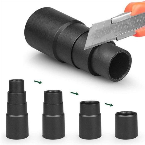 Adaptateur Tuyau Aspirateur - Diamètres 25 30 34 42 mm - Compatible Aspirateurs Secs/Humides et Outils Electriques - 6 Pièces (1/5)