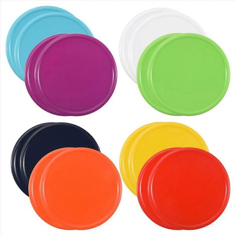 Lot de 16 plastique pot couvercles colored pot caps wide bouche (1/5)