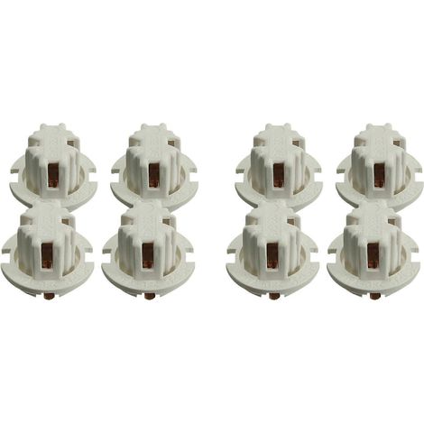 Lot de 8 douilles pour ampoules de feux arrière de voiture pour BMW Série 7 X5 E53 E70 E65 X3 E83 (blanc) (1/5)