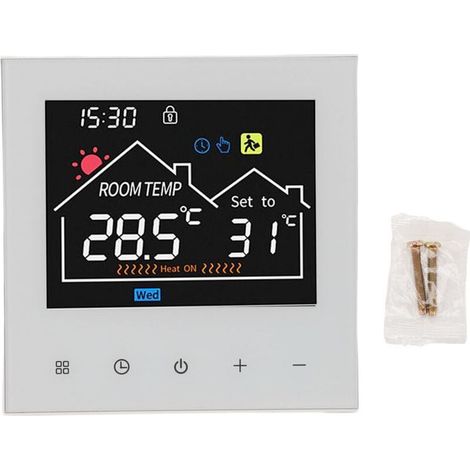 Programmierbarer Smart-Thermostat, LCD-Touchscreen, Warmwasserboiler, für Zuhause, Büro, Einkaufszentrum, Hotel, WLAN, Tuya Crezuo-Unterstützung (1/4)
