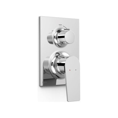 Pièce apparente pour boîtier encastré Rapid‑box 2 voies Project Chrome - TRES 22128110