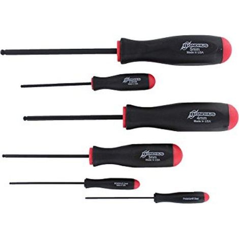 BONDHUS, BSX6MM 10686 - Set di punte esagonali da 1,5-5 mm