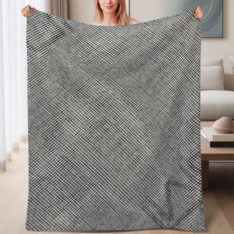 Couverture polaire douce 60x80 pouces, accessoire indispensable pour lit, canapé, voyage, camping (1/4)