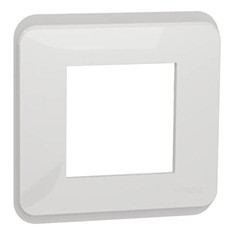 Schneider NU400218 Unica Pro - placca di finitura - Bianco - 1 posto (1/4)