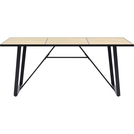 Maison Exclusive - Esstisch Eichenfarbe 200x100x75 cm MDF (1/5)