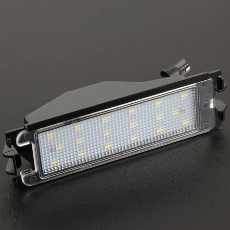 KIT LUCI TARGA A LED COMPATIBILE CON DACIA Logan BJ 08-16  Sandero BJ 09-16, VETRO TRASPARENTE (1/2)
